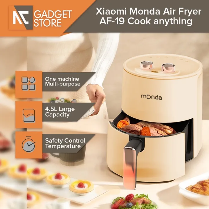 Monda Air Fryer 4.5L Digital Timer Electric Fryer Temperature Control