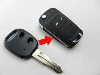 5ชิ้นล็อตสำหรับ Chevrolet Aveo lova Epica ดัดแปลงพลิกพับ BLANK REMOTE Key SHELL Case 2ปุ่ม Keyless Entry FOB Key COVER