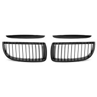 Glossy Black Front Hood Kidney Grill Mesh Sport Racing Grills for 3 Series E90 E91 2005-2008