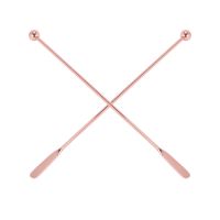 5Pcs Stainless Steel Stirrer Beverage Stirrers Stir Cocktail Swizzle Stick--Straight Bar,19Cm