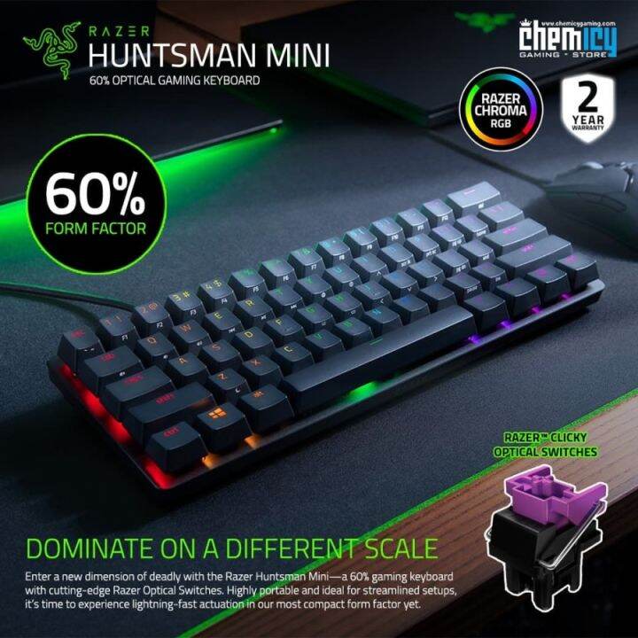 Razer Huntsman Mini Black 60 Mechanical Gaming Keyboard Lazada Indonesia