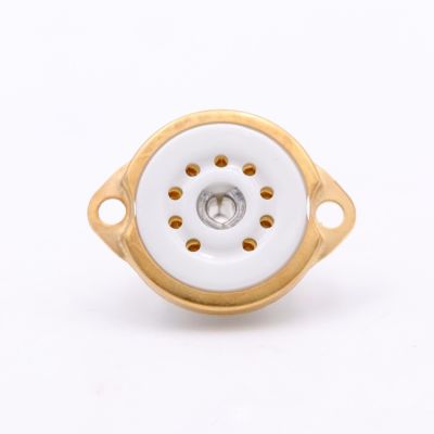 10 PCS Chassis Mount 9pin Ceramic Vacuum Tube Socket Base FOR 12AX7 EF86 6922 EL84 6DJ8 12AU7 12AT7 Hifi Audio Guitar Tube AMP