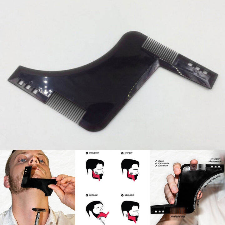 【miss Lan】fashion Men Beard Shaping Comb Trimmer Sex Man Gentleman Beards Hair Cut Molding Trim