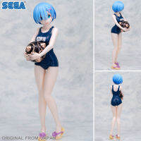 Figure ฟิกเกอร์ งานแท้ 100% Sega จากการ์ตูน Re Zero Starting Life in Another World รีเซทชีวิต ฝ่าวิกฤตต่างโลก Rem เรม  to You on The Summers Day ชุดว่ายน้ำ Ver Original from Japan Anime อนิเมะ การ์ตูน มังงะ คอลเลกชัน New Collection manga Model โมเดล