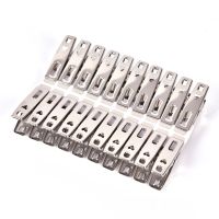 20PCS Clips Letter Clips Stainless Steel Silver Metal Paper Binder Grip Clips Clamp Office Tool Supplies