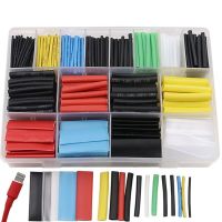 580pcs Heat Shrink Tubes Thermoresistant Heat Shrinking Tubing Wrapping Kit Electrical Connection Wire Cable Insulation Sleeving Cable Management