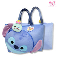 Disney Tsum Tsum กระเป๋าสะพายไหล่ สติช STITCH ดิสนีย์ ซูม ซูม ขนาด 16 นิ้ว (สินค้าลิขสิทธิ์แท้ จากโรงงานผู้ผลิต)