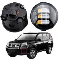 H11ไฟตัดหมอก LED กันชนหน้ารถ2ชิ้นสำหรับ Nissan X-Trail T31 2007-2013ชุดประกอบไฟตัดหมอก DRL กลางวันไฟเดย์ไลท์12V