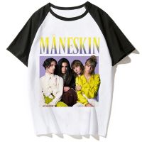 Maneskin เสื้อยืดผู้หญิงญี่ปุ่นตลกๆเสื้อยืดดีไซเนอร์กราฟิกเสื้อผ้ามังงะตลก