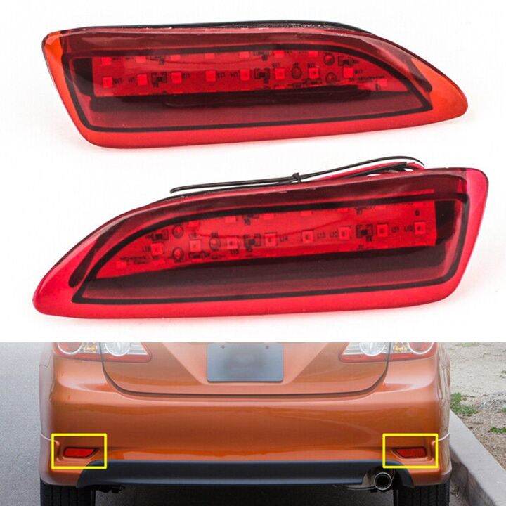 2pcs Rear Bumper Reflector Light For Lexus CT 200h CT200h 20112013 For