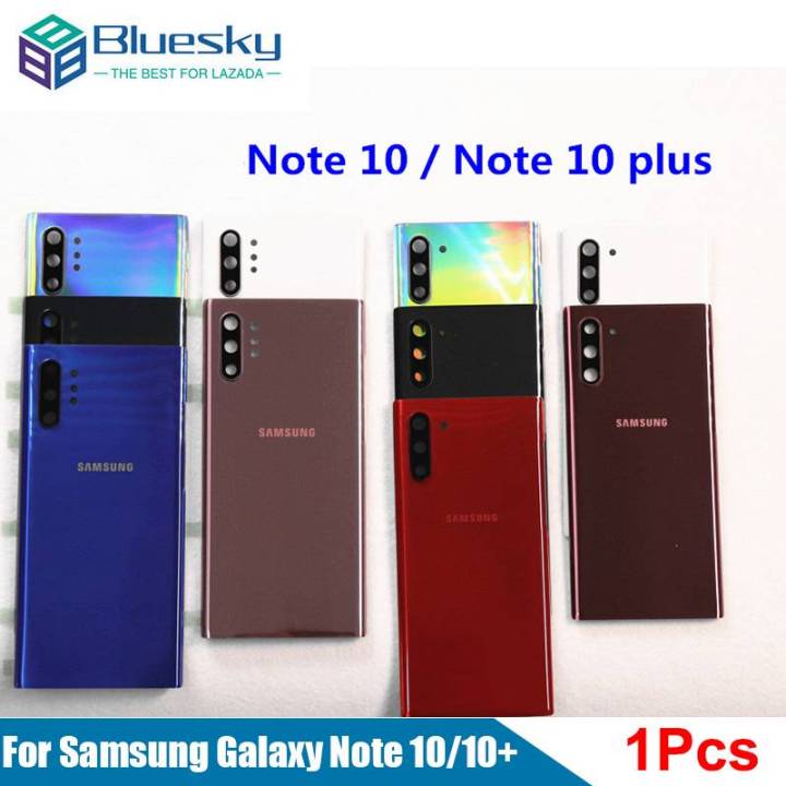  Galaxy Note 10+ Back Cover Glass Housing Door Replacement with  Camera Lens Parts for Samsung Galaxy Note10+ Note 10+ 5G +Tools + Eject Pin  (Aura Black) : Cell Phones & Accessories