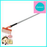 คราดเหล็ก 8 ซี่ พร้อมด้าม 1.5 ม. ช้างห้าดาว8-TEETH STEEL RAKE WITH HANDLE 1.5M FIVE STAR ELEPHANT **ขายดีที่สุด**