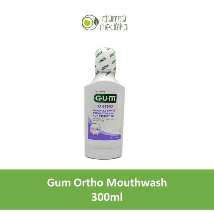 GUM Mouthrinse Mouthwash Ortho 300ml 300 ml mouth rinse wash Lazada