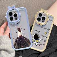 Case for OPPO A17 A17K A78 A57 2022 A15 A16 A16K A54 A53 A12 A5S F11 A3S A31 A52 A92 A94 A93 A37 F9 Reno 5 A76 A96 A36 Astronaut and Cartoon Girl Soft Silicone Case Cover