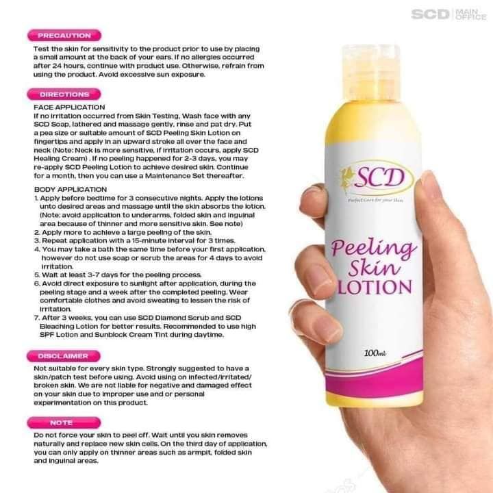 Original SCD Peeling Lotion 100ML For Face and Body for Men And Women