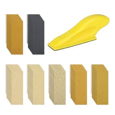 Sander Kit for Detail Sanding, Mini Handle Sanding Tool