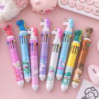 ปากกาลูกลื่น 10 สี ลายการ์ตูน