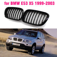 ด้านหน้าเงาสีดำไตกีฬาลูกกรงฮู้ดย่างสำหรับ BMW E53 X5 1999 2000 2001 2002 2003รถจัดแต่งทรงผม