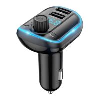 เครื่องเล่น Mp3ในรถยนต์ Bluetooth 5.0ตัวรับสัญญาณ Fm Transmitter Dual Usb Car Charger U Disk Tf Card อุปกรณ์ตกแต่งภายใน