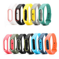 [Allphones] สำหรับ Xiaomi Mi Band 2สายรัดข้อมือซิลิโคนดั้งเดิมสีสันสดใสเปลี่ยนสายรัดข้อมือสีตัดกัน