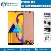 M30S จอ LCD สำหรับ Samsung Galaxy Amoled ของแท้ขนาด6.4นิ้ว M307F ชิ้นส่วนจอสัมผัสแอลซีดีของเครื่องแปลงดิจิทัลอะไหล่สำหรับเปลี่ยน SM-M307F