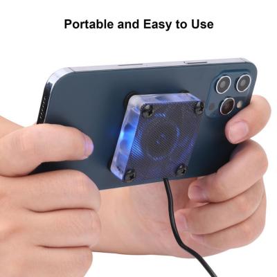 โทรศัพท์มือถือหม้อน้ำแบบมีขาตั้ง Dudukan Gamepad พัดลมทำความเย็นตัวระบายความร้อนเกม USB ใช้ได้ทั่วไปเหมาะสำหรับ Xiaomisuitable สำหรับโทรศัพท์มือถือ Samsung