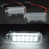 แผ่นเรืองแสงหมายเลขป้ายทะเบียนรถ LED Canbus สำหรับ Ford Focus 5D Fiesta Mondeo MK4 C-Max MK2 S-Max Galaxy 6000K สีขาว12V