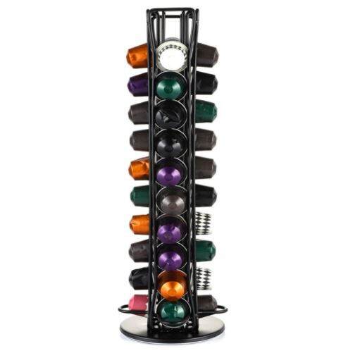 Capsule Coffee Shelf 360° Rotating 4*10 Nespresso Capsules Holder Rack ...