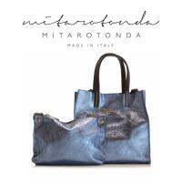 MITAROTONDA MILANO-BLUE กระเป๋าหนัง