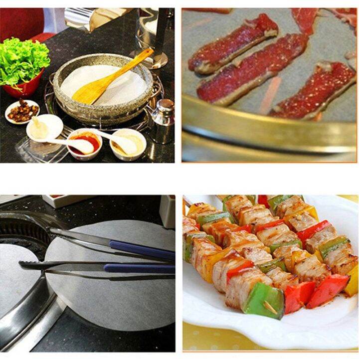 worth-buy-11-16-20-24ซม-parchment-liners-รอบ-non-stick-บาร์บีคิวเบเกอรี่กระดาษสำหรับเตาอบและเตาย่างบาร์บีคิวอิเล็กทรอนิกส์ท่ีต้านทานนำ้มันกระดาษ