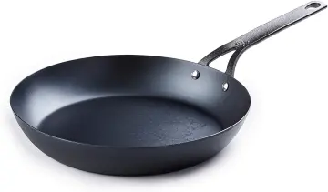 BK Black Steel Seasoned Carbon Steel Paella Pan, 15
