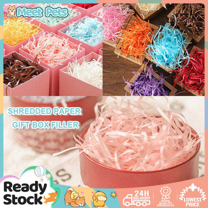 Shredded Paper Gift Box Filler，100g Shredded Paper Crinkle Filling Gift