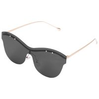 Cat eye One-Piece Lens Sunglasses Unisex Oversized SunGlasses Clear Goggle UV400 S17067