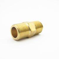 3/8 BSP Male Thread Brass Pipe Fitting Hex Nipple Coupler Connector Adapter For Water Fuel Gas Length 21.2mm