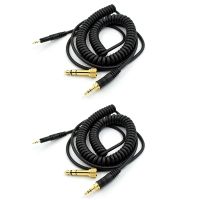 2X Replacement Audio Cable for Audio-Technica ATH M50X M40X Headphones Black 23 AugT2