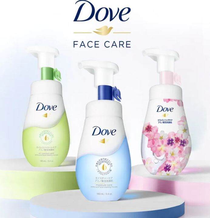 Dove Facial Cleanser Amino Acid Facial Cleansing Mousse 160ml