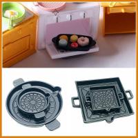 Petbabe ตุ๊กตา1:12 1:6บ้านตุ๊กตาสีดำอุปกรณ์เสริม Bakeware จานของเล่น DIY ขนาดเล็กครัวของเล่น