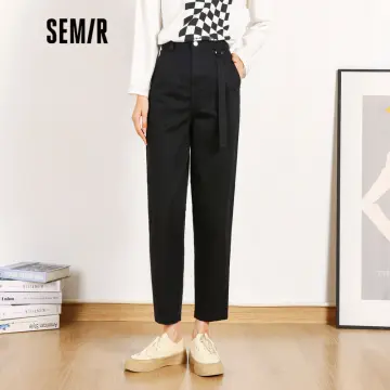 Semir Casual Pants Women Loose Straight Suit Pants 2022 Spring And