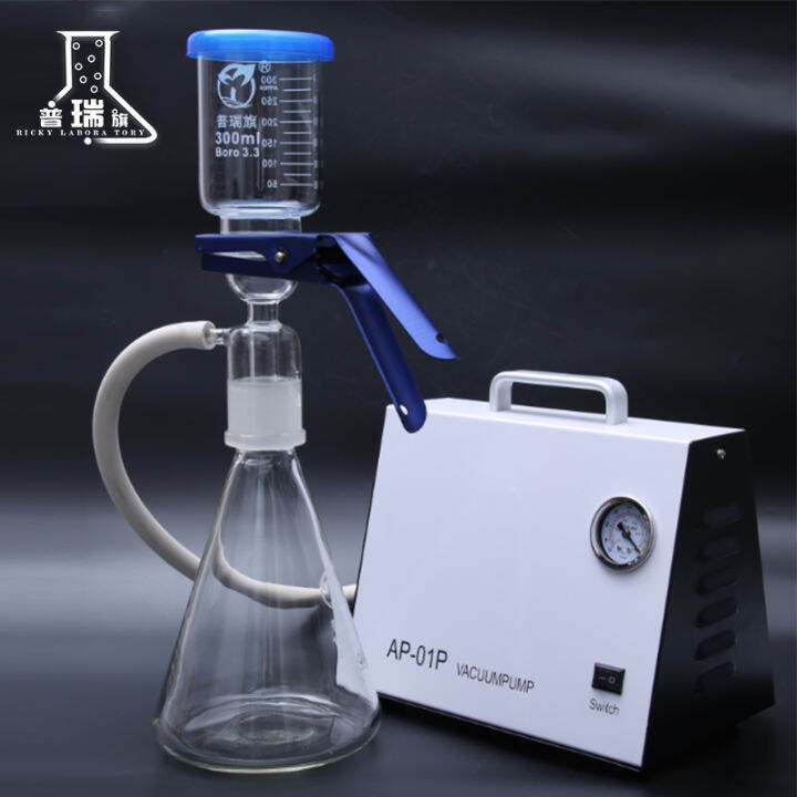 Vacuum filtration device laboratory solvent filter glass sand core