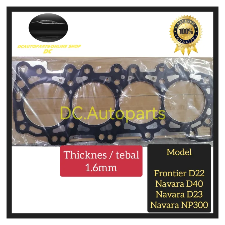 CYLINDER HEAD GASKET METAL 1.6MM NISSAN FRONTIER D22 NAVARA D40 D23
