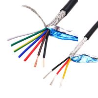 (Allen Materials) 18AWG 20AWG 2 3 4 5 6 7 8 Core Shielded Cable 5เมตรทองแดงบริสุทธิ์ RVVP Shielded Wire สายควบคุม UL2464สัญญาณ Wir