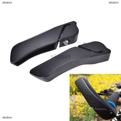 sksbvx 2X Black อลูมิเนียมจักรยานจักรยานจักรยานเสือภูเขา Handlebar Bar end Grips