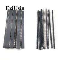 [HOT JJRQQZLXDEE 574] 20Pcs 10คู่40 Pin 1X40แถวเดี่ยวชายและหญิง2.54 Breakable Pin Header PCB JST Connector Strip สำหรับ Arduino สีดำ