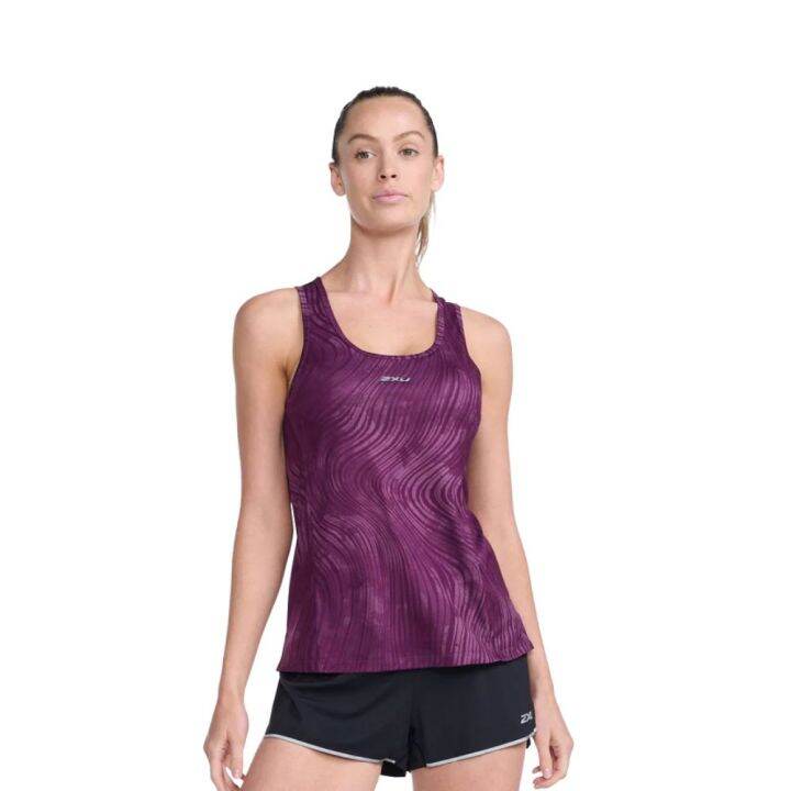 2XU Women Light Speed Singlet - Wavy Daze/Silver Reflective | Lazada