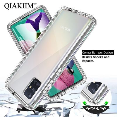 「Enjoy electronic」 Clear 360 Case For Samsung Galaxy A51 A71 A41 A72 A50 A52 A50S A30S M51 M31 A21S A32 A20S A31 A42 S21 FE Shockproof Cover   Film