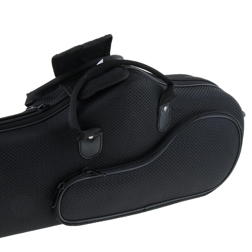 gazechimp Alto Saxophone Case-Fiberglass Hardshell Carrying Bag Box Container with Backpack Straps blue 