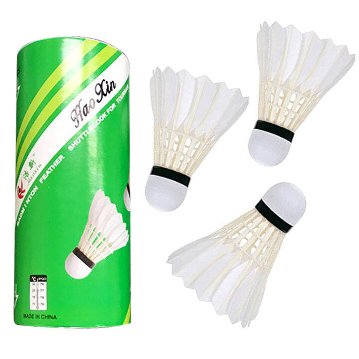 HEIM 6pcs Badminton Shuttlecocks Sports Fitness Aerodynamics ...