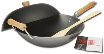 JOYCE CHEN Professional Series 14-Inch Carbon Steel Wok with Phenolic  Handles