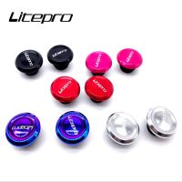 Litepro ปลั๊กมือจับพลาสติกจักรยานเสือหมอบ,ปลั๊กมือจับแฮนด์จักรยานน้ำหนักเบา MTB พับได้ชิ้นส่วนอุปกรณ์เสริมสำหรับการปั่นจักรยาน2023ใหม่