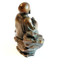 ST036-6.3X6.2X3.2ซม. แกะสลักด้วยมือ wood แกะสลัก Figurine - Monk Boy